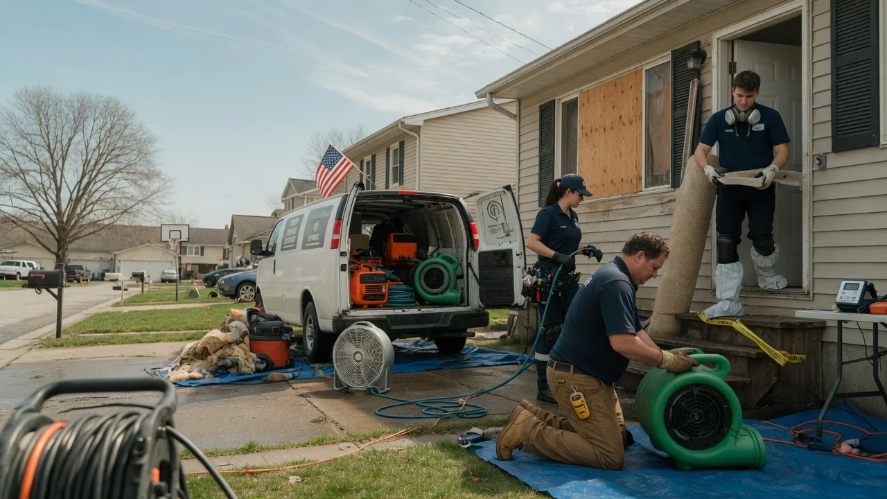 Water Damage Restoration in Dalzell, IL near me